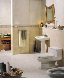 Inspired by fine Venetian architecture, Venezia floor tile offers an innovative mix of style and design to create rooms with universal appeal. This is a great example of a marble-like ceramic tile. Coordinating wall tile available.